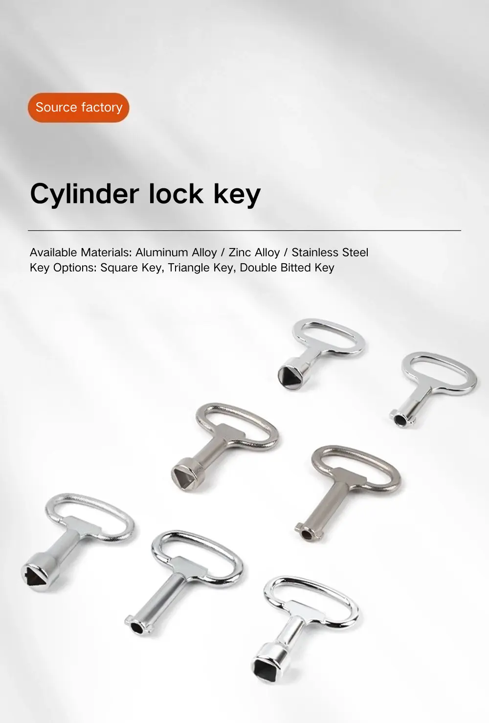 Zinc Alloy Double Bit Key